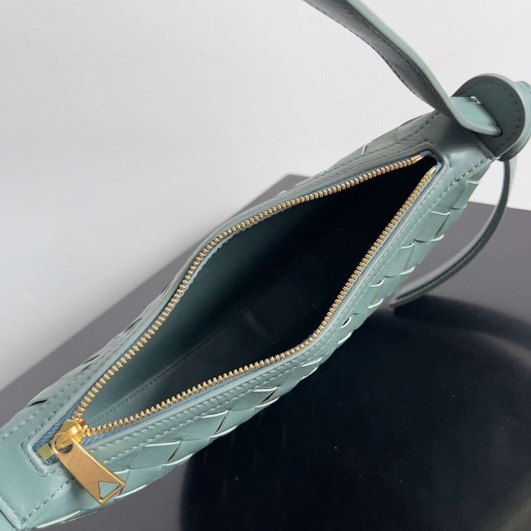 Bottega Veneta BV Mini Sunrise 23cm Mint Calfskin Ghw
