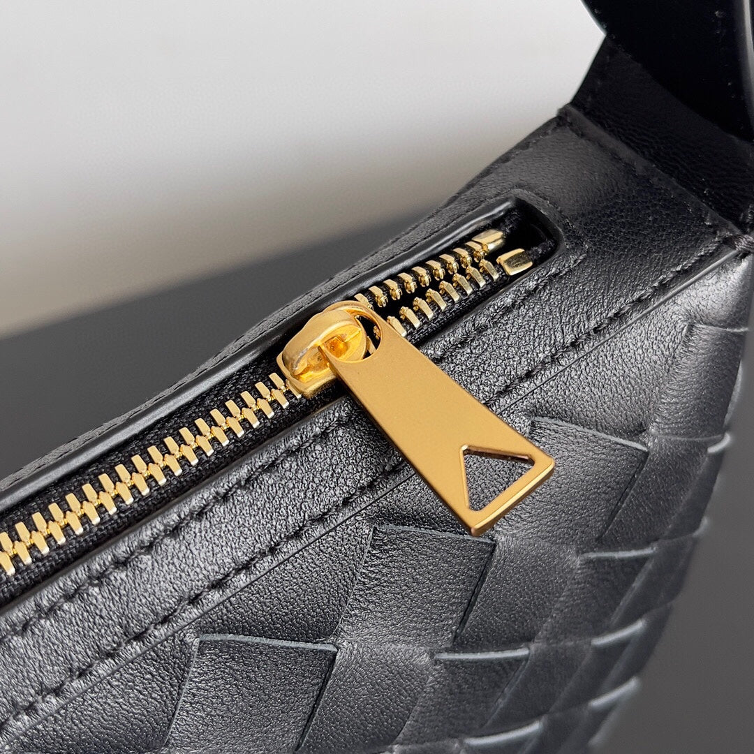 Bottega Veneta BV Mini Sunrise 23cm Black Calfskin Ghw