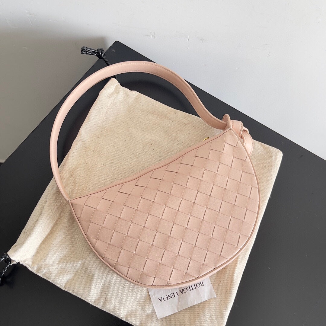 Bottega Veneta BV Mini Sunrise 23cm Light Pink Calfskin Ghw
