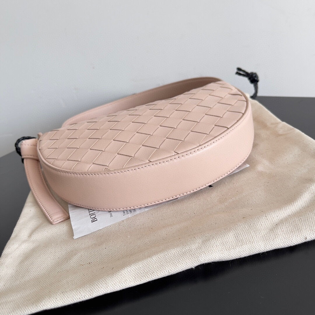 Bottega Veneta BV Mini Sunrise 23cm Light Pink Calfskin Ghw