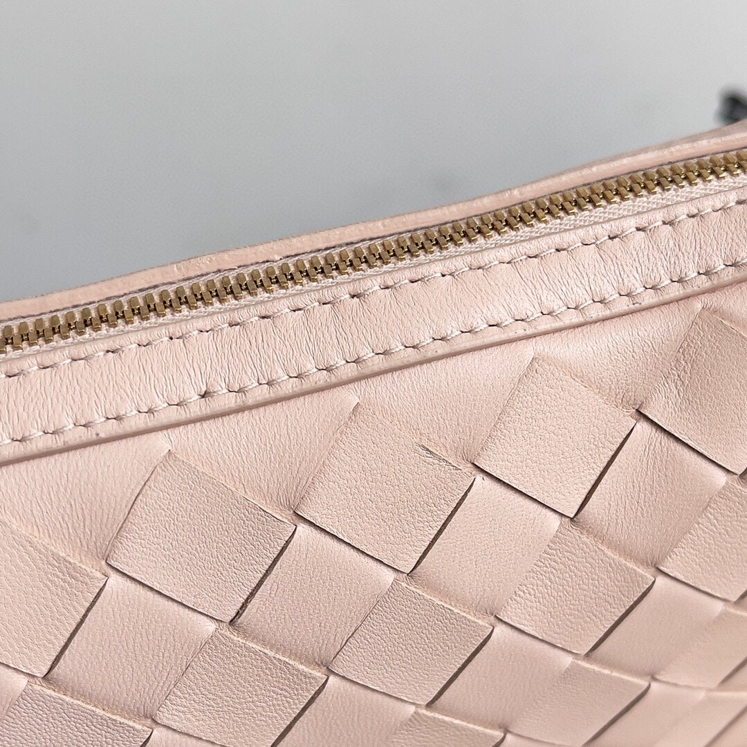 Bottega Veneta BV Mini Sunrise 23cm Light Pink Calfskin Ghw