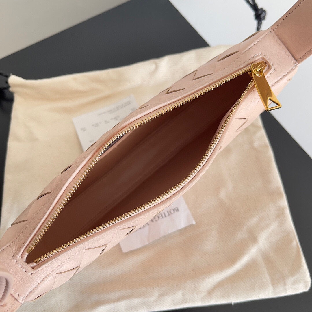 Bottega Veneta BV Mini Sunrise 23cm Light Pink Calfskin Ghw