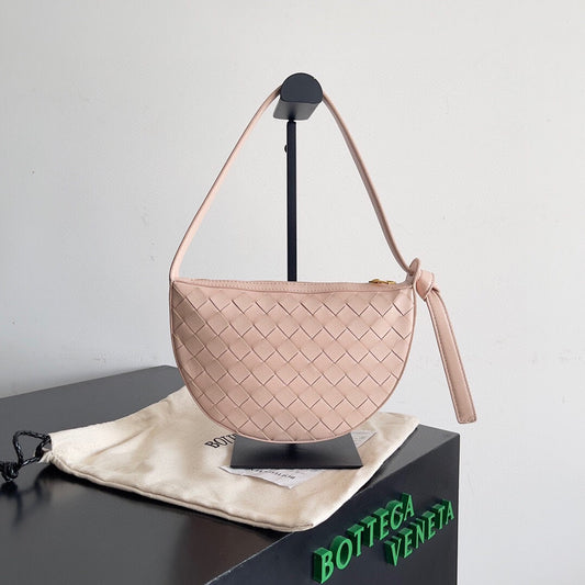 Bottega Veneta BV Mini Sunrise 23cm Light Pink Calfskin Ghw