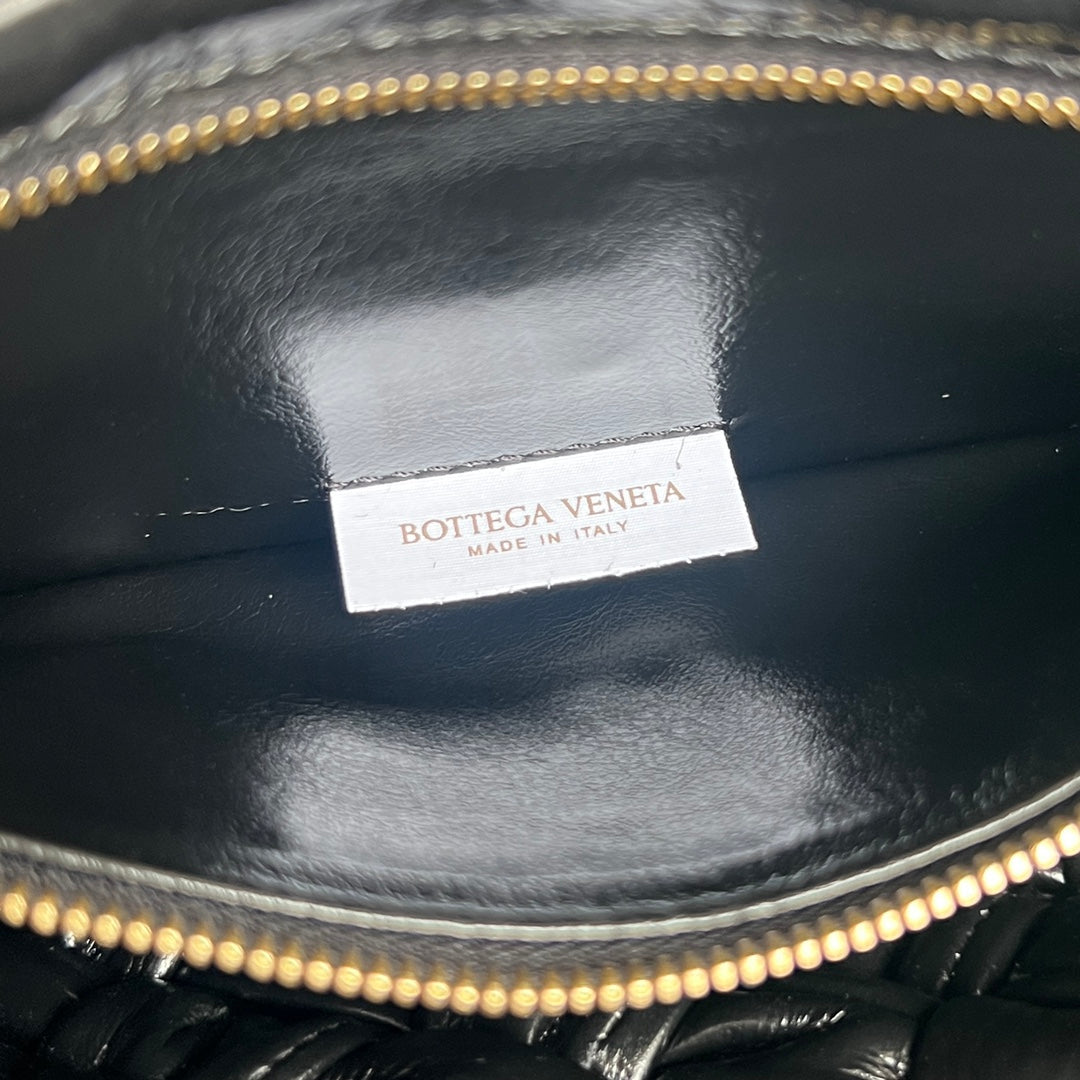 Bottega Veneta KALIMERO CITTÀ 25 IN BLACK CALFSKIN
