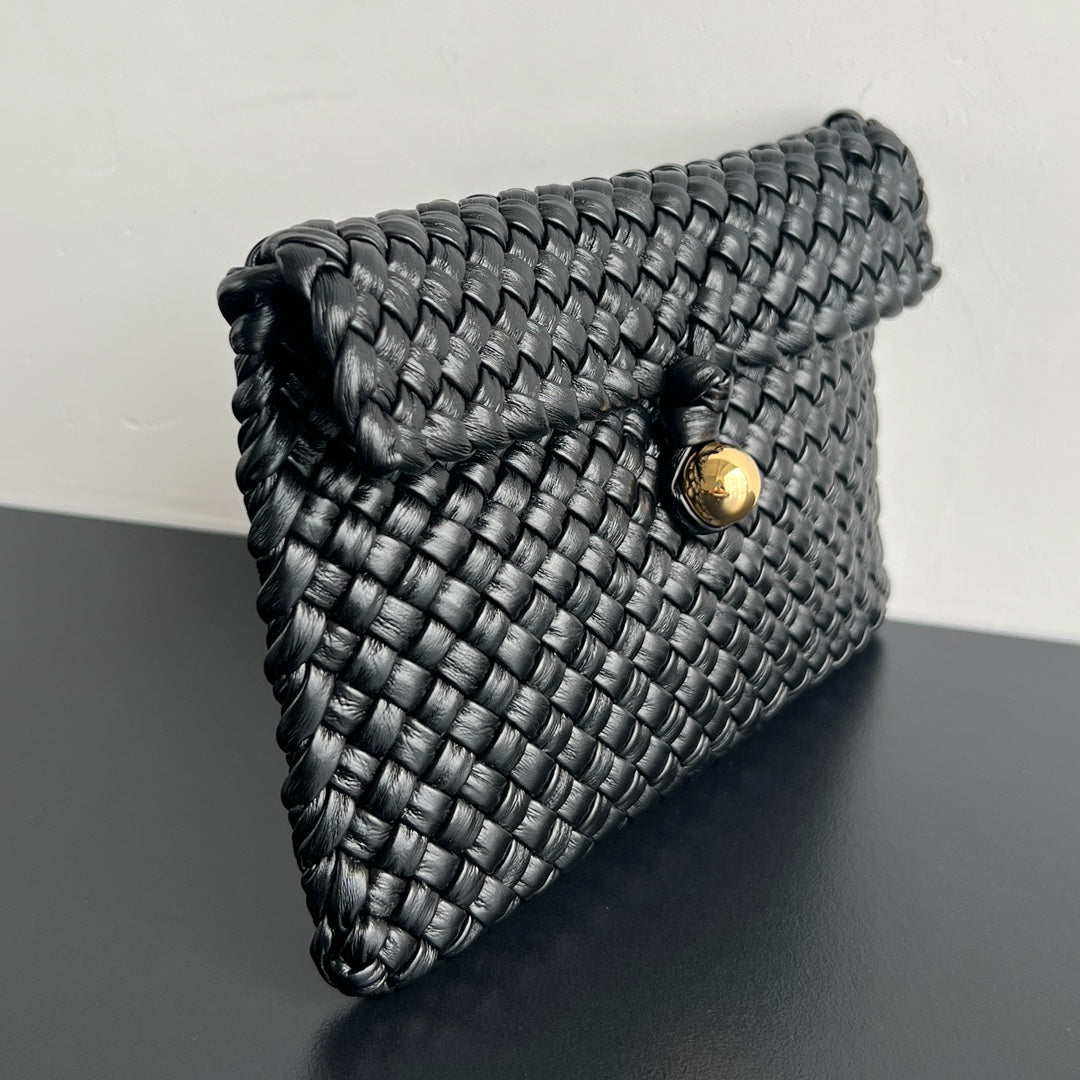 Bottega Veneta MINI COBBLE 20 BAG IN BLACK LAMBSKIN