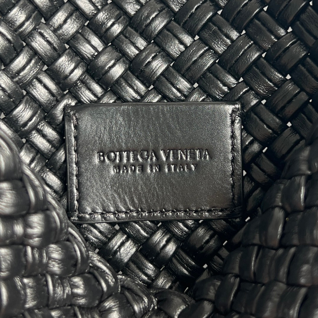Bottega Veneta MINI COBBLE 20 BAG IN BLACK LAMBSKIN