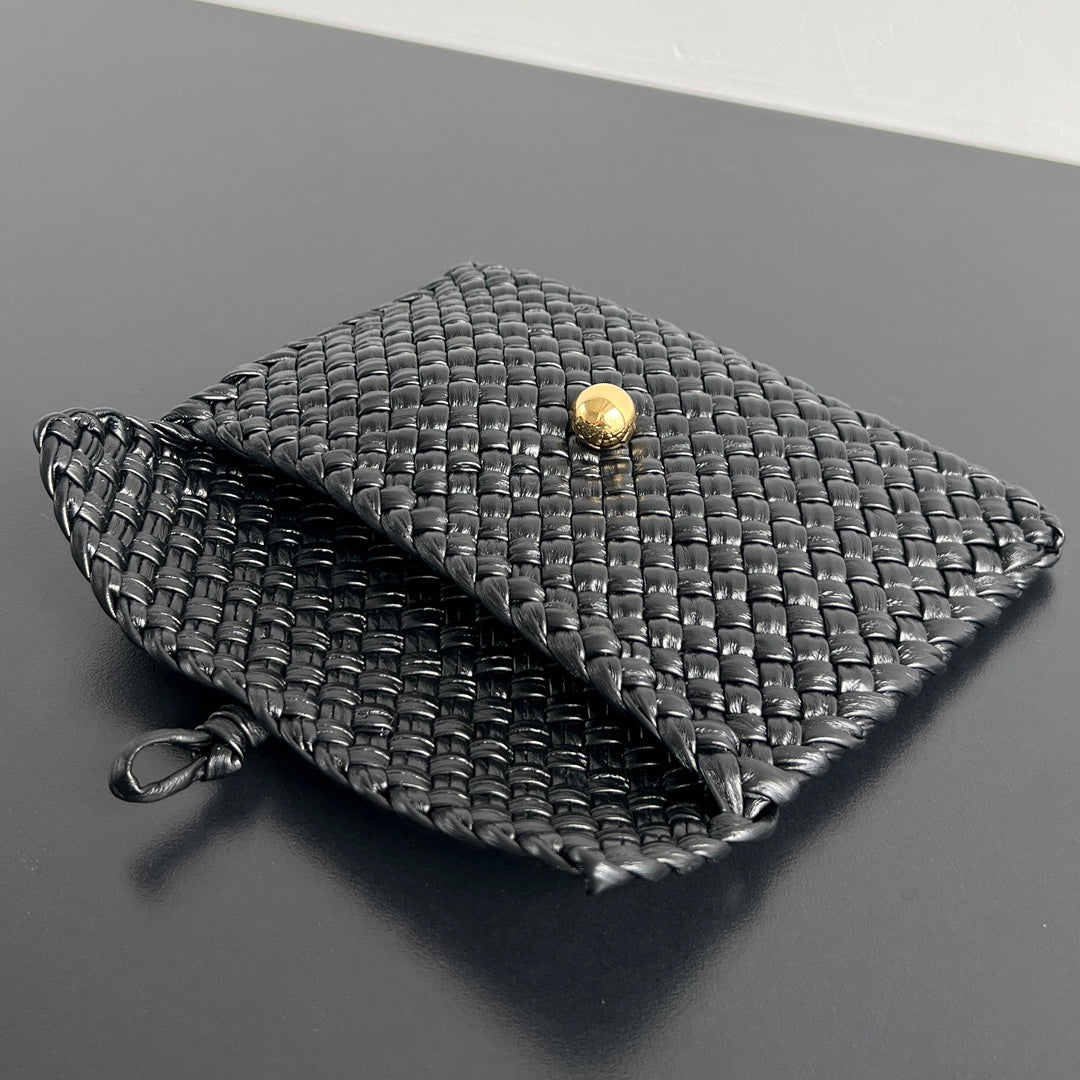 Bottega Veneta MINI COBBLE 20 BAG IN BLACK LAMBSKIN