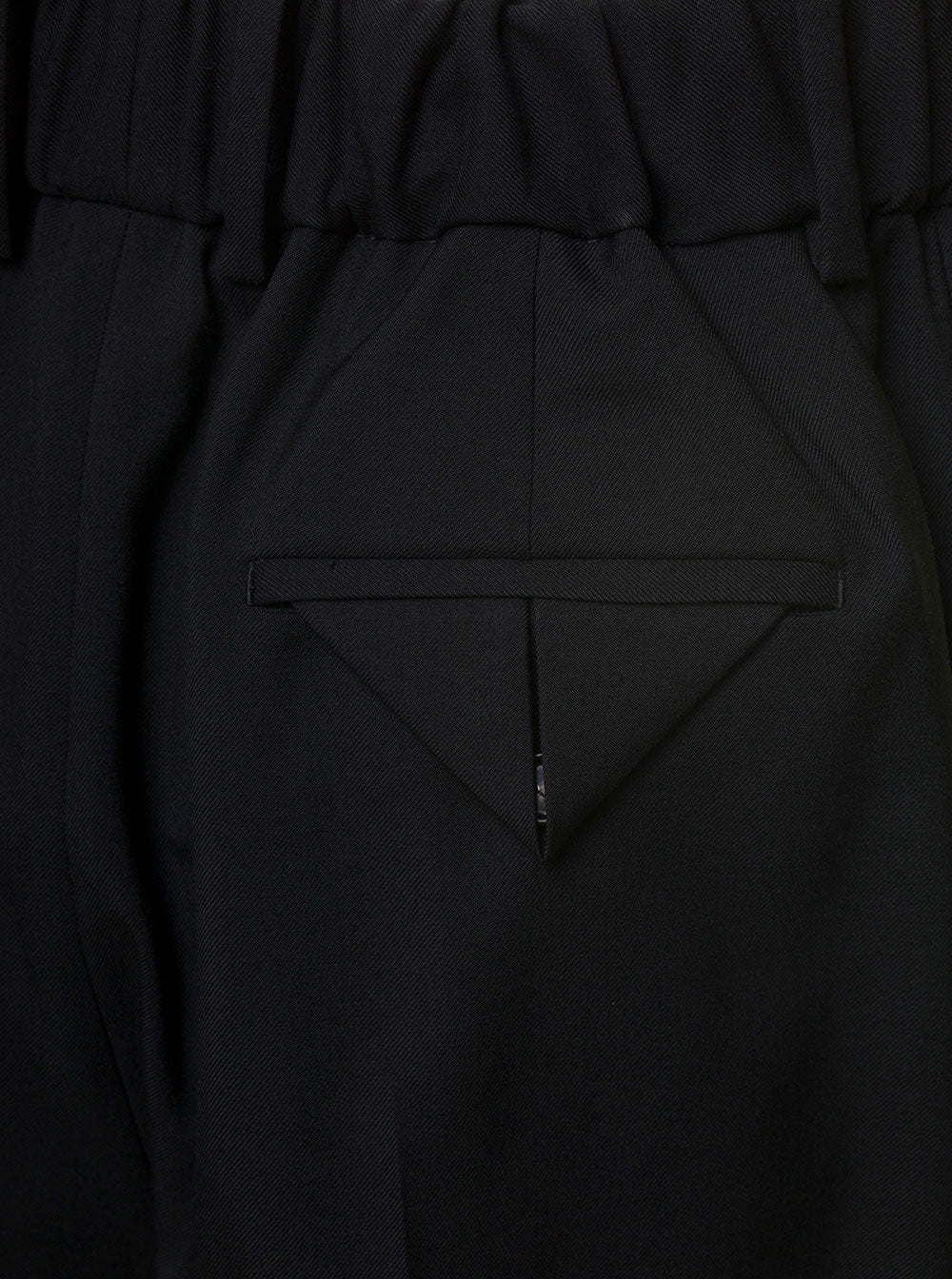 Bottega Veneta Women Black Straight Trousers With Coulisse At Waistline In Wool Twill Woman