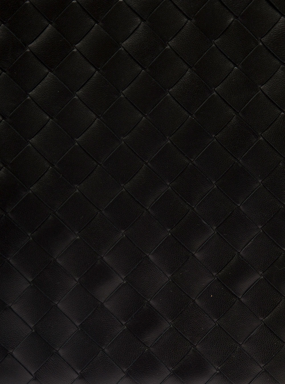 Bottega Veneta Women Black Pouch With Braided Motif In Nappa Leather With Zip Woman