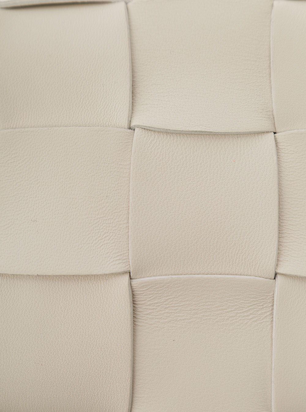 Bottega Veneta Women 'Small Cassette'  White Crossbody Bag In Intreccio Nappa Leather Woman Bottega Veneta