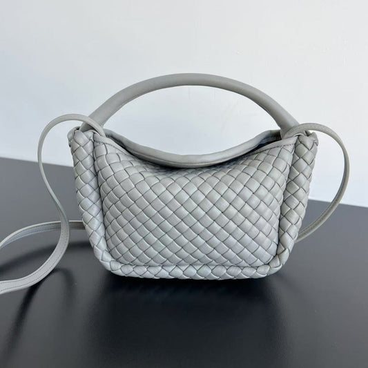 Bottega Veneta BV Small Cobble Top Handle 23cm Grey Lambskin