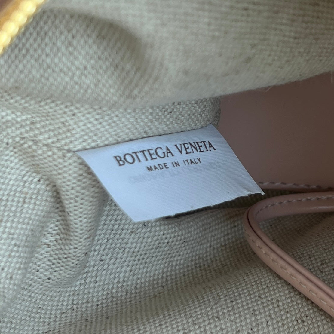 Bottega Veneta BV Loop Top Handle 19cm Pastel Pink Lambskin