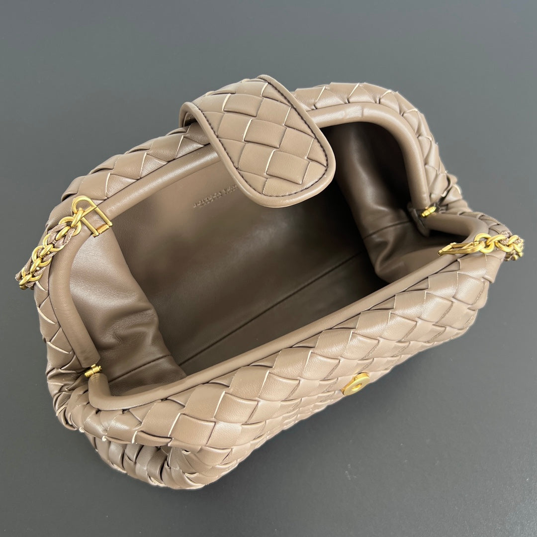 Bottega Veneta BV Lauren 1980 31.5cm Dark Beige Lambskin
