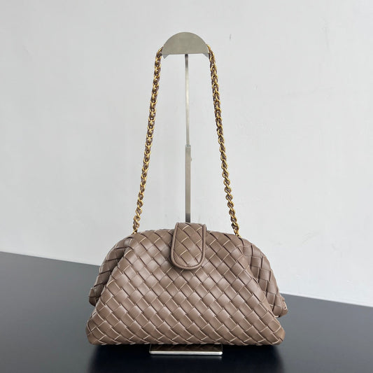 Bottega Veneta BV Lauren 1980 31.5cm Dark Beige Lambskin