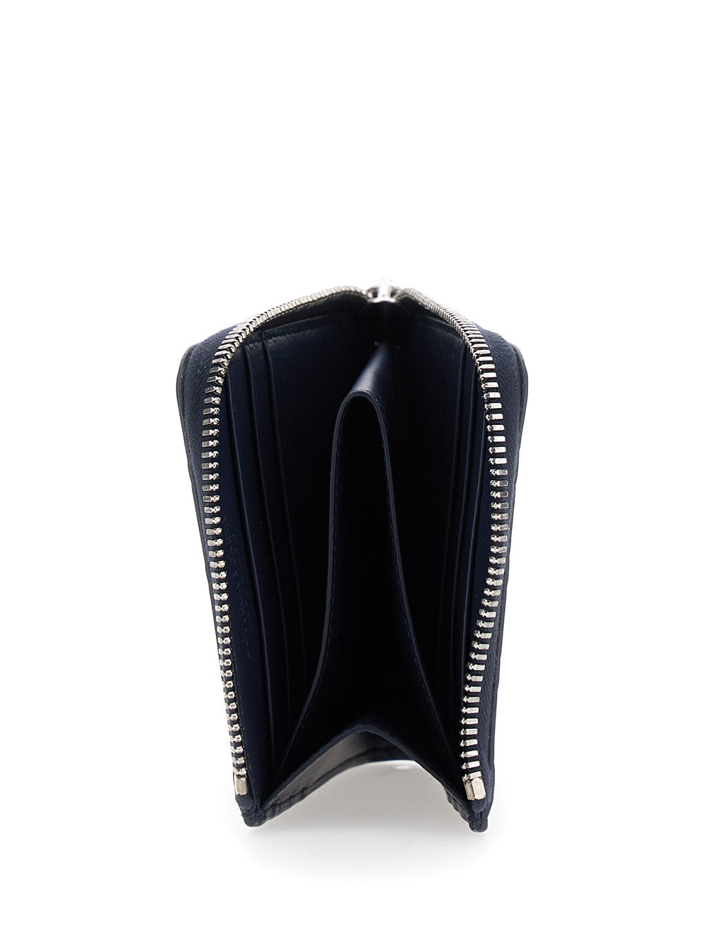 Bottega Veneta Men Blue Wallet With All-Over Intreccio Motif In Leather Man