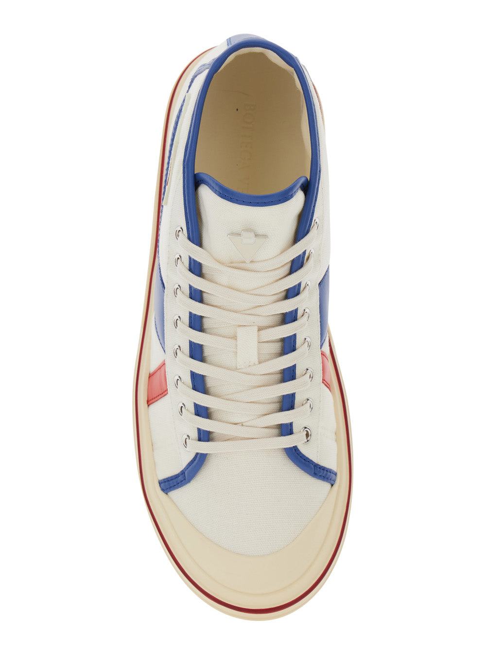 Bottega Veneta Men 'Eliot' Multicolor Sneakers With Logo Label On The Side And Leather Inserts In Cotton And Leather Blend Man