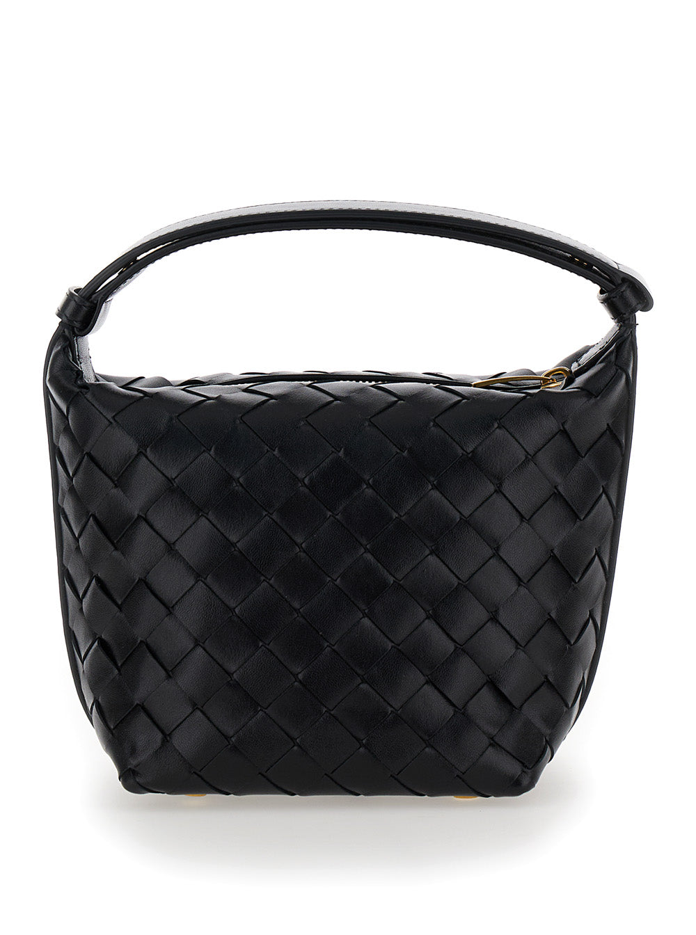 Bottega Veneta Women 'Candy Wallace' Black Handbag With Intrecciato Motif In Leather Woman