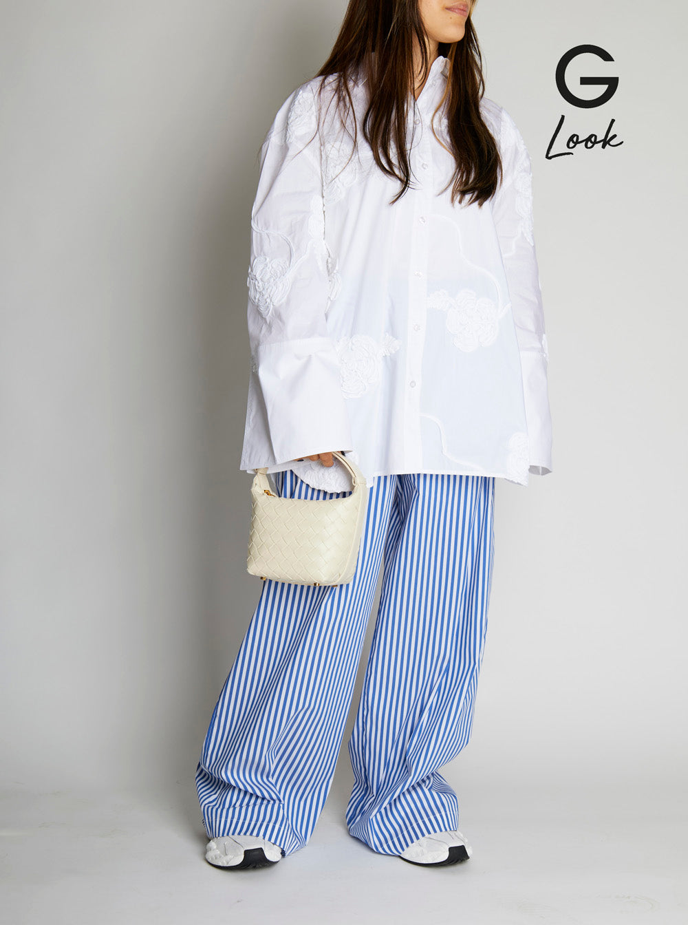 Bottega Veneta Women 'Candy Wallace' White Handbag With Intrecciato Motif In Leather Woman