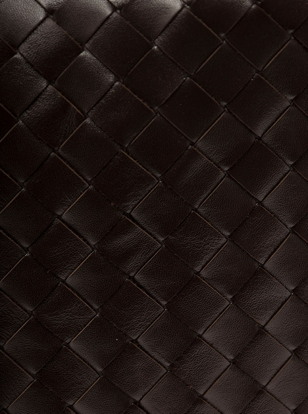 Bottega Veneta Women 'Hop Large' Brown Shoulder Bag With Intreccio Motif In Leather Woman