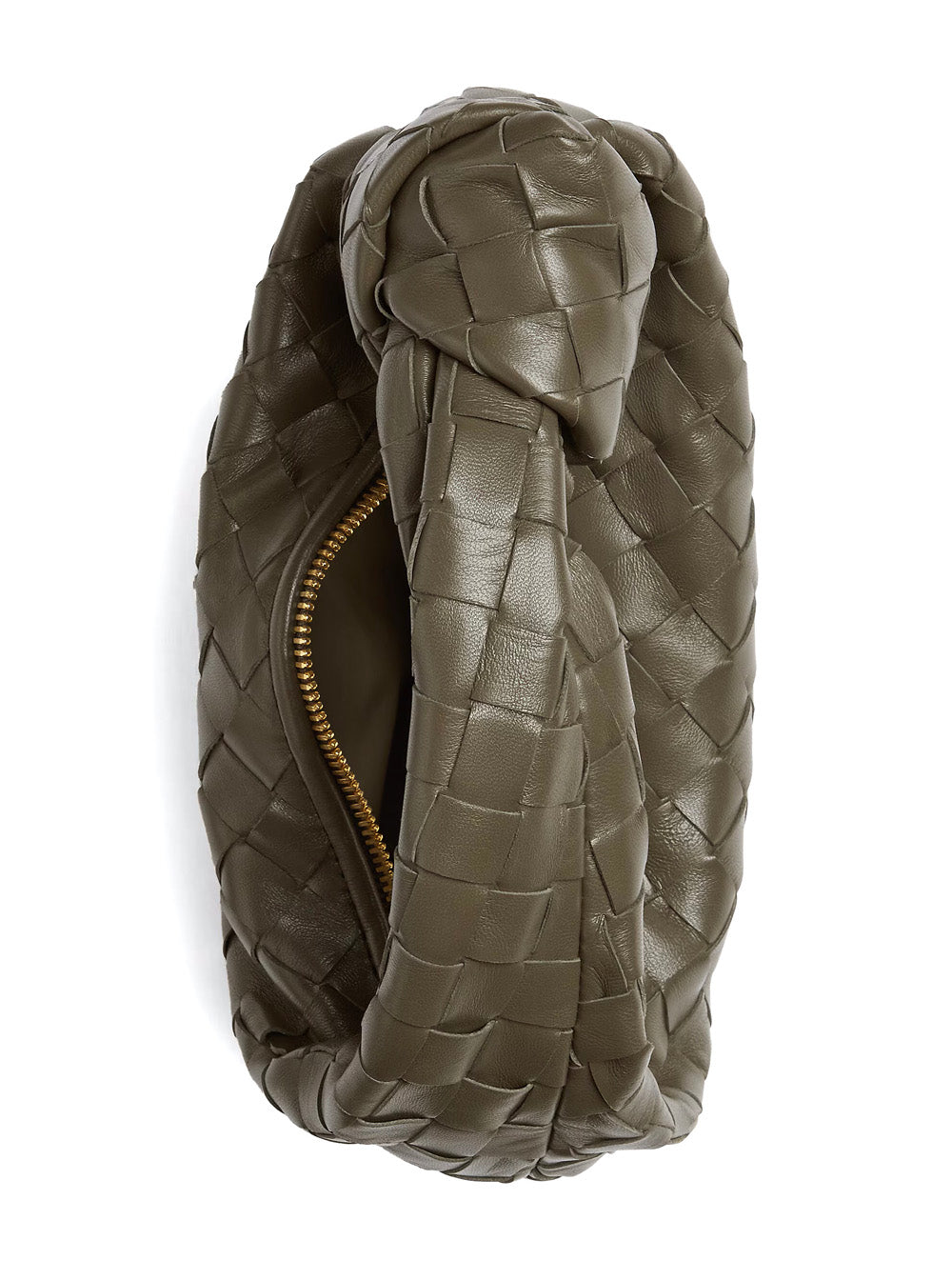 Bottega Veneta Women 'Jodie' Green Mini Handbag With Knot Detail And Intrecciato Motif In Leather Woman