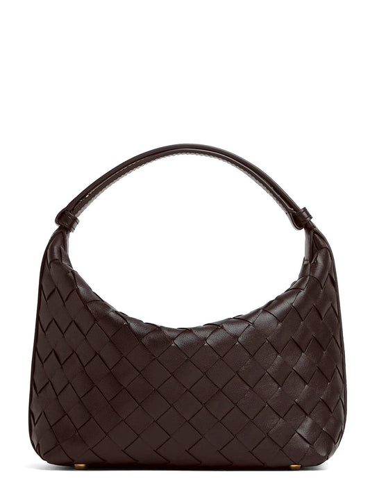 Bottega Veneta Women 'Candy Wallace' Brown Handbag With Intrecciato Motif In Leather Woman