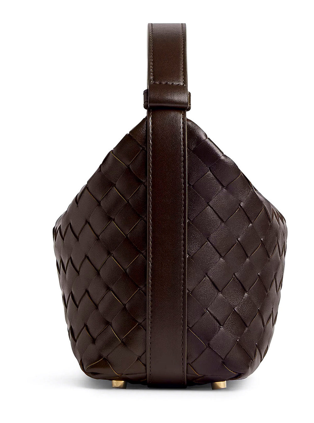 Bottega Veneta Women 'Candy Wallace' Brown Handbag With Intrecciato Motif In Leather Woman
