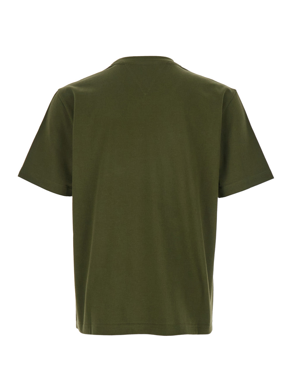 Bottega Veneta Men Green Crewneck T-Shirt With Mushroom Embroidery On The Front In Cotton Man