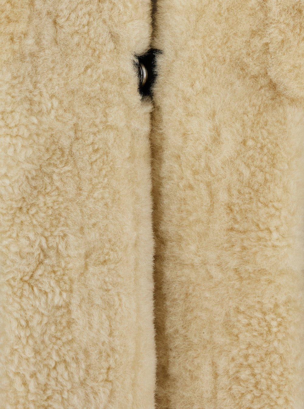 Bottega Veneta Women Brown Shearling Coat With Front Button Closure And Side Pockets In Leather Woman