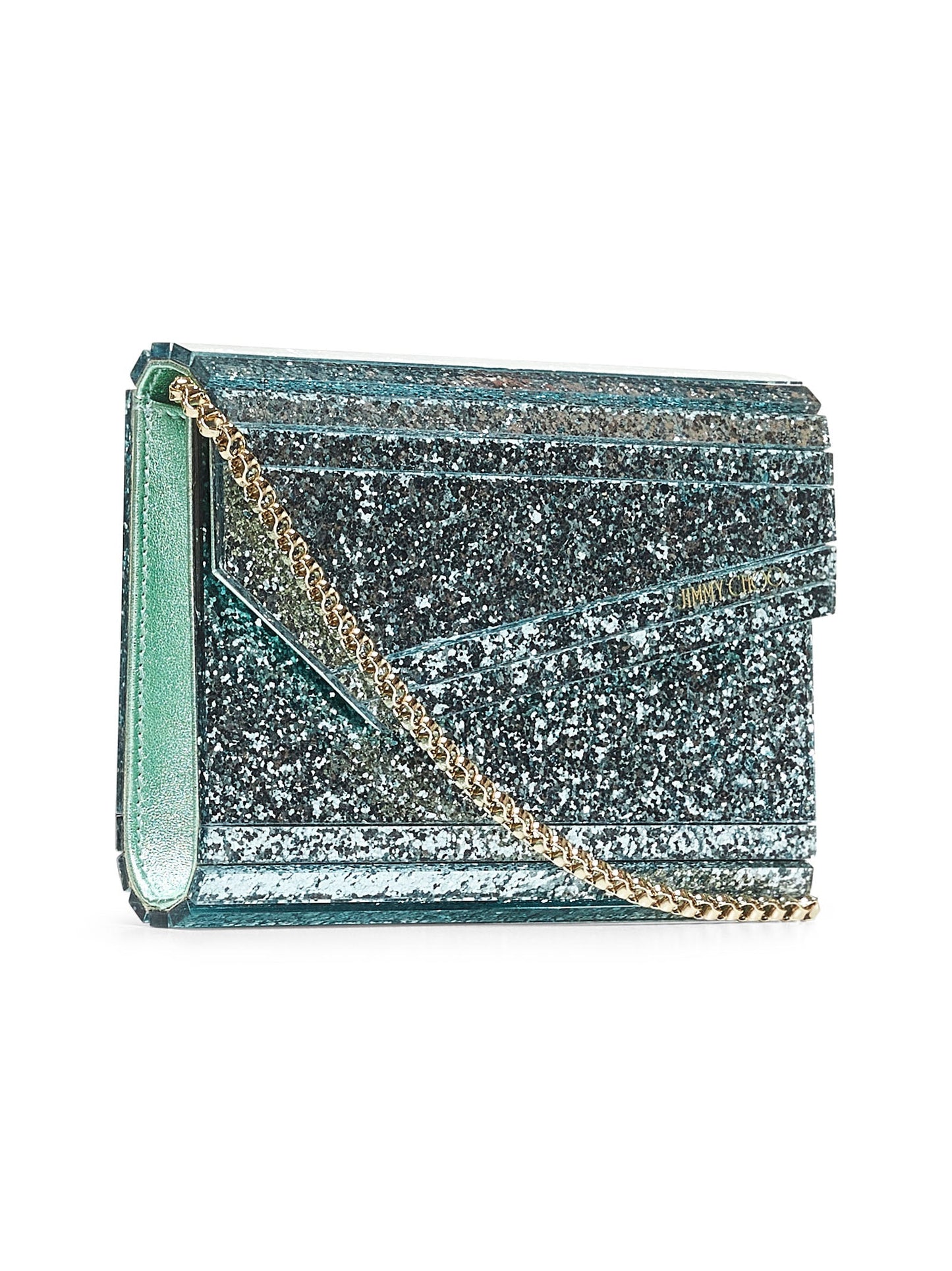 Jimmy Choo Women Aqua Green Candy Clutch