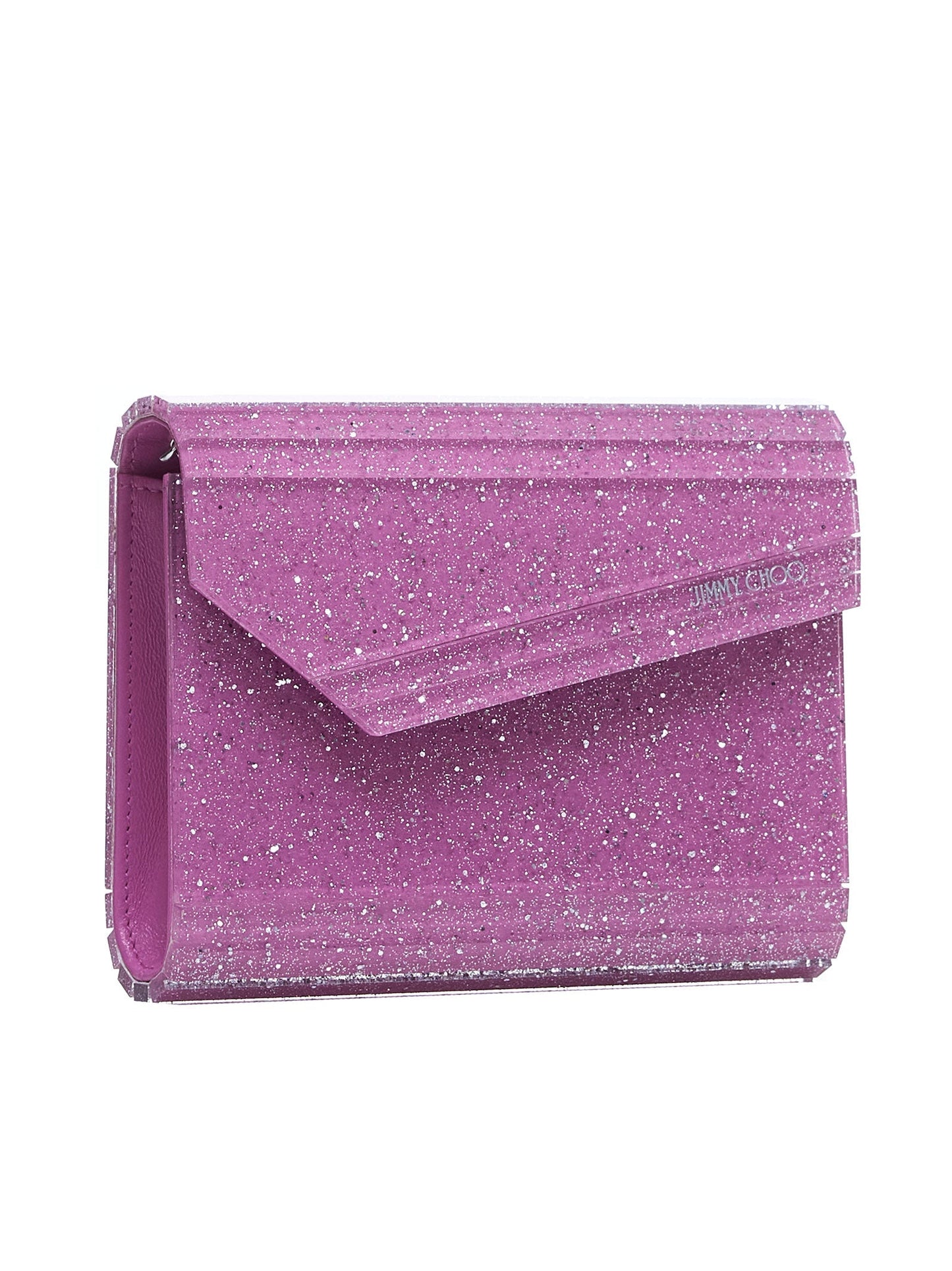 Jimmy Choo Women Light Magenta Candy Clutch Bag