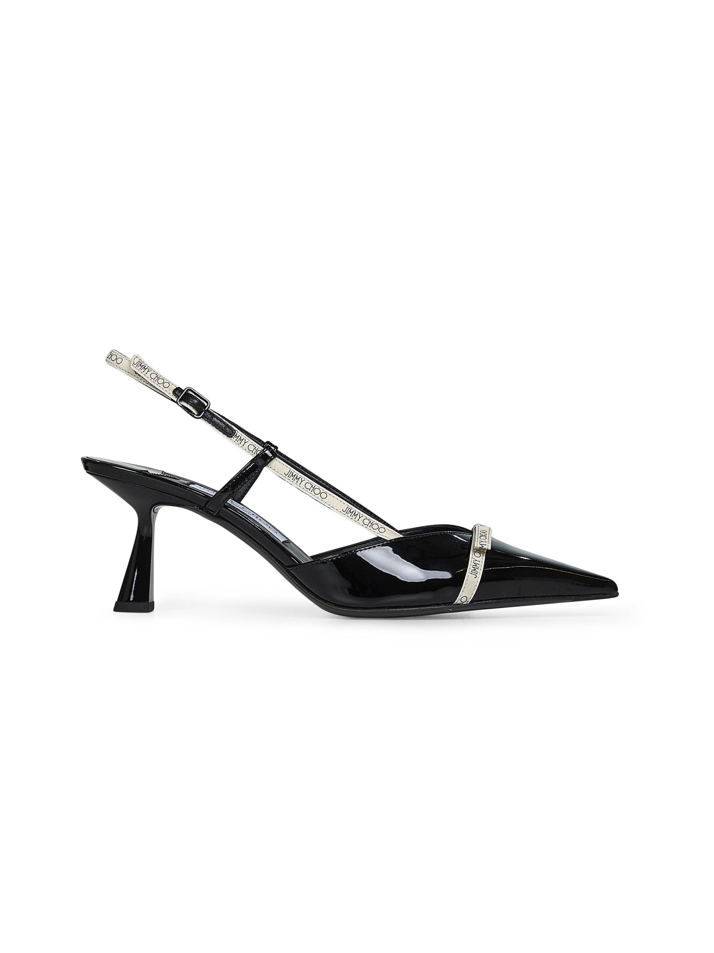 Jimmy Choo Women Black Patent Leather Camila 65 Slingback Pumps