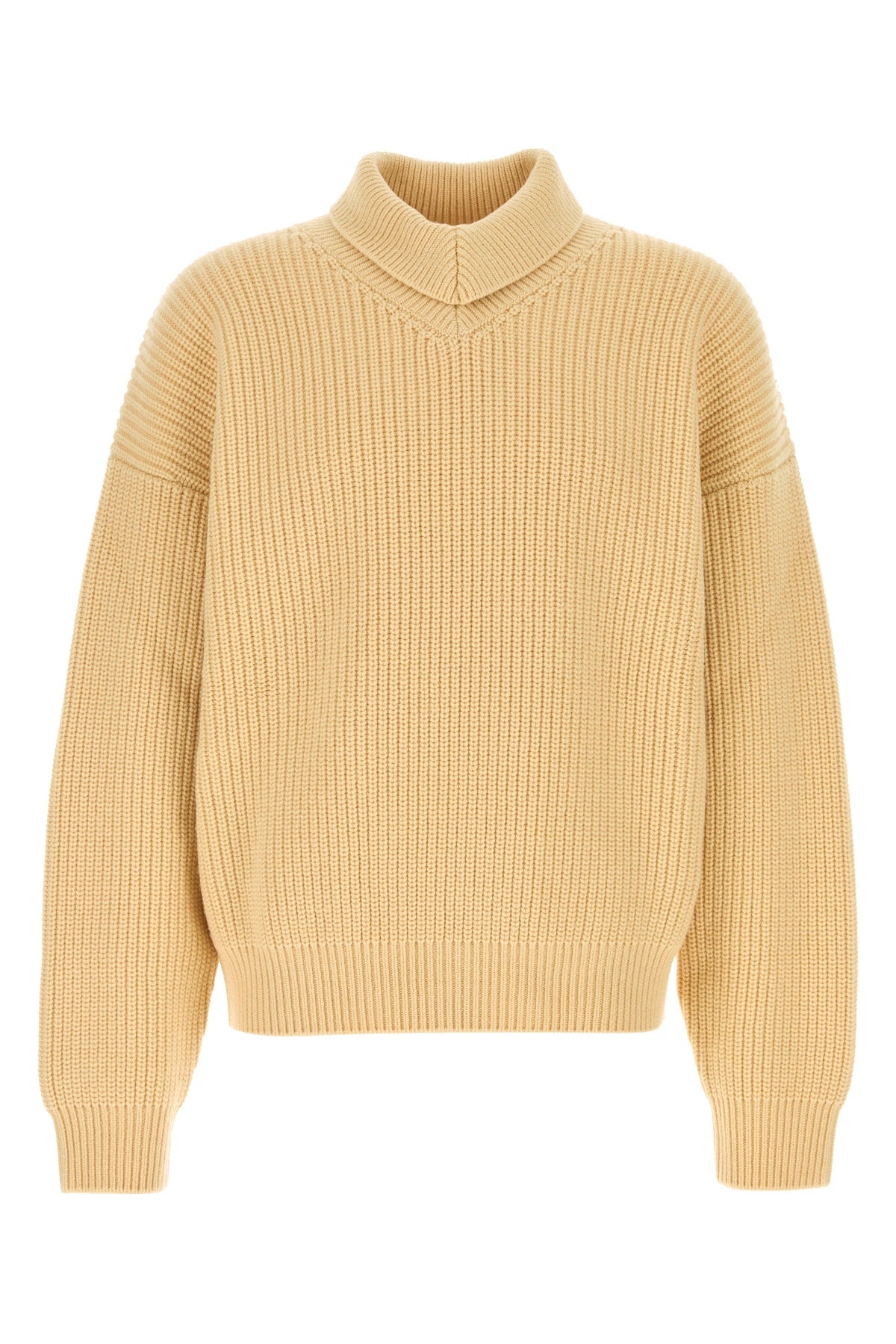 Bottega Veneta Men Cream Wool Blend Sweater