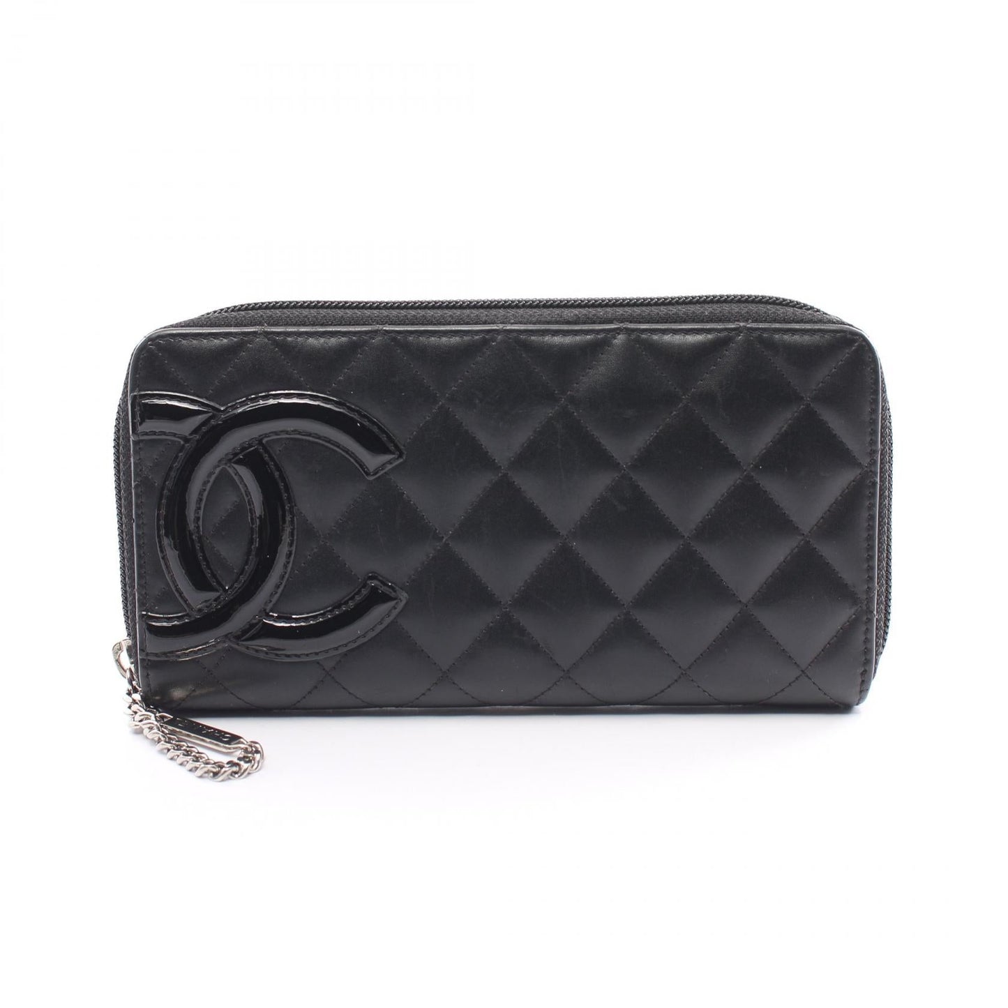 Chanel Cambon Line Round Zipper Long Wallet Leather Long Wallet A50078 in New Condition