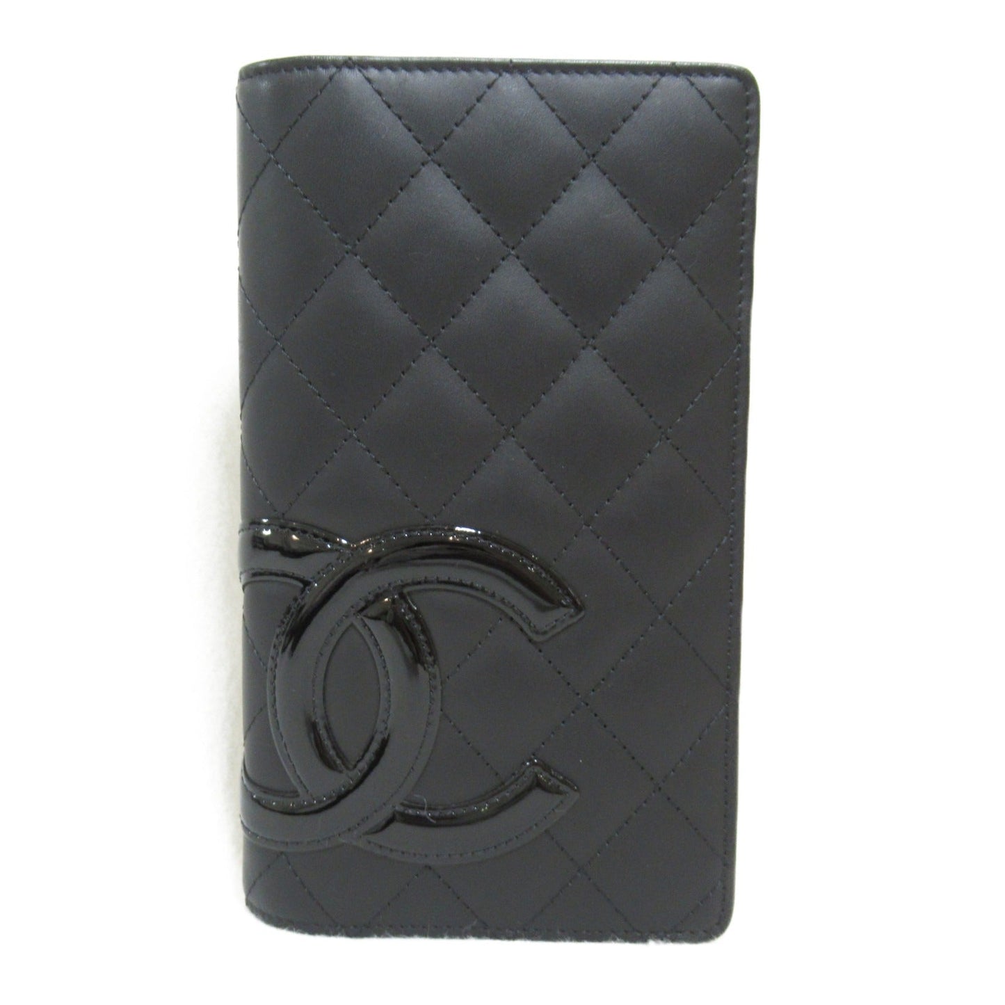 Chanel Cambon Quilted Leather Bifold Wallet Leather Long Wallet in Great Condition