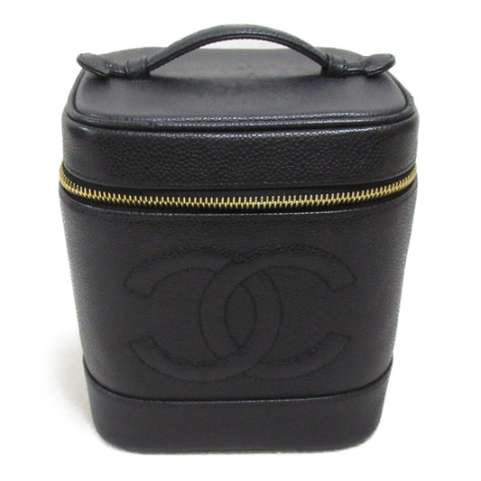 Chanel Caviar Skin Vanity Handbag Black