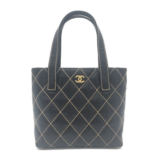 Chanel Wild Stitch Tote Bag Leather Tote Bag A18126 in New Condition