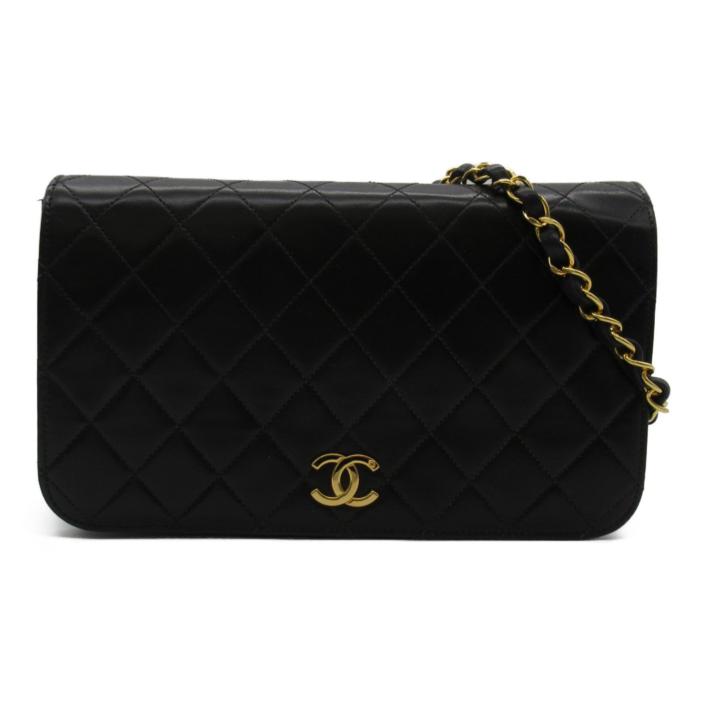 Chanel Lambskin Single Flap Shoulder Bag