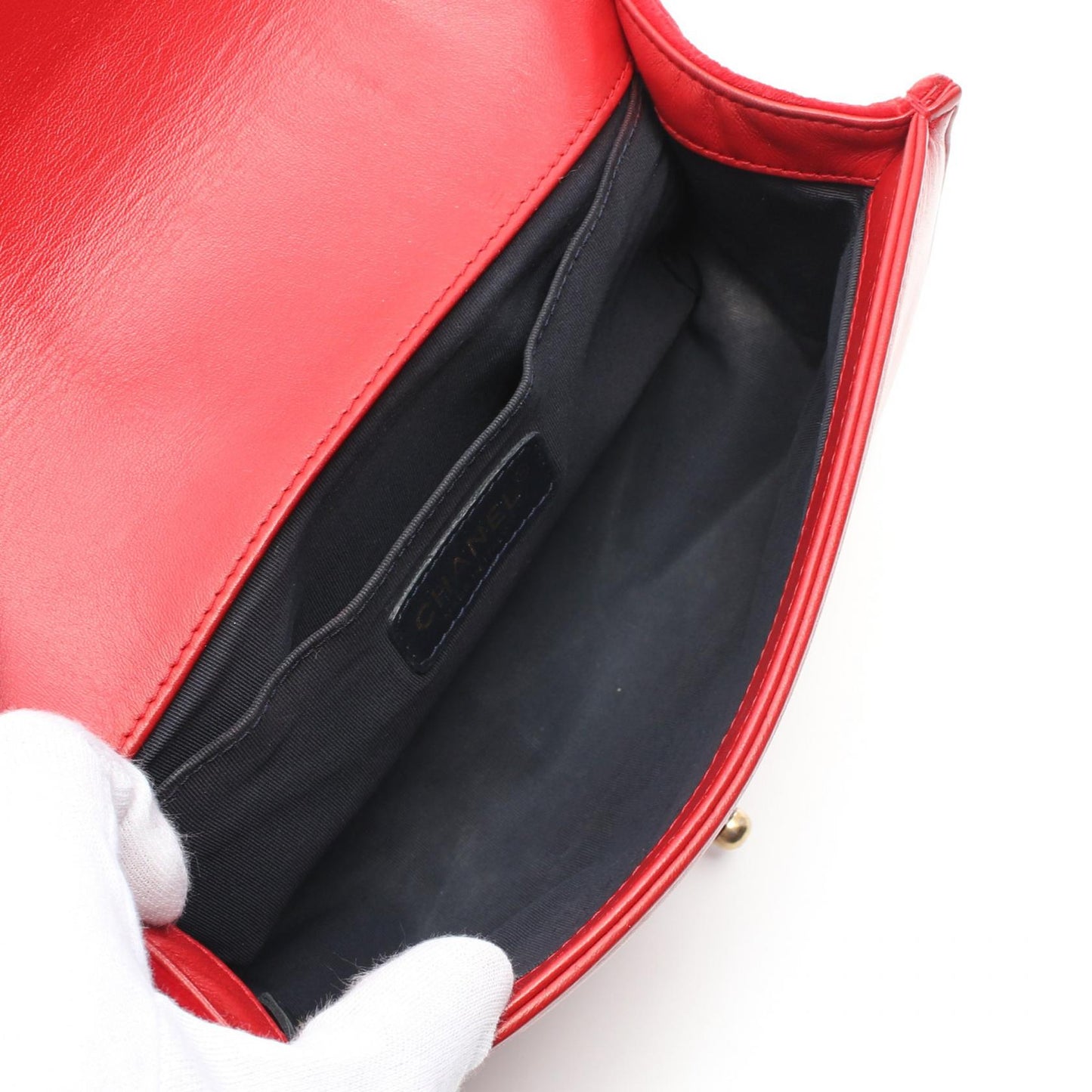 Chanel Boy Matelasse Wool Fabric Shoulder Bag