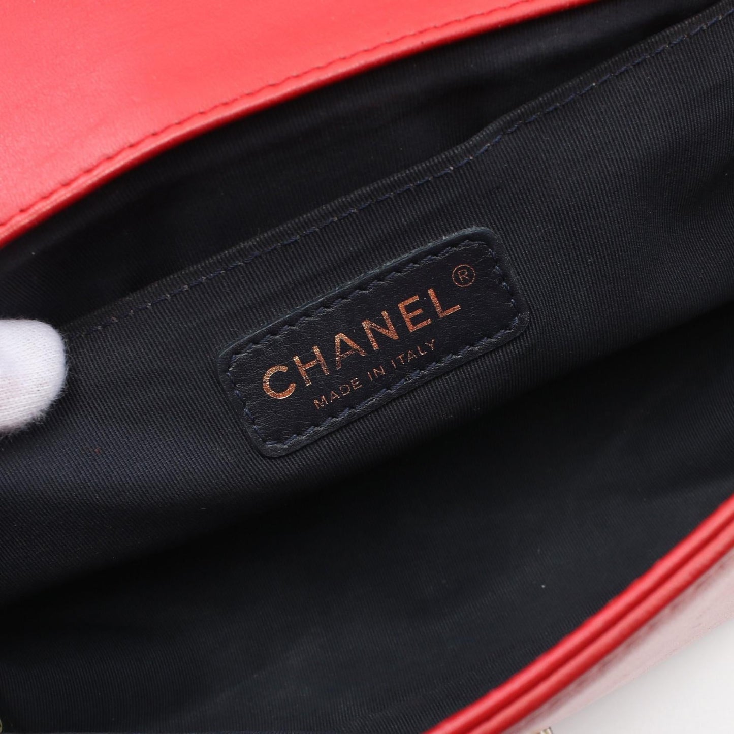 Chanel Boy Matelasse Wool Fabric Shoulder Bag