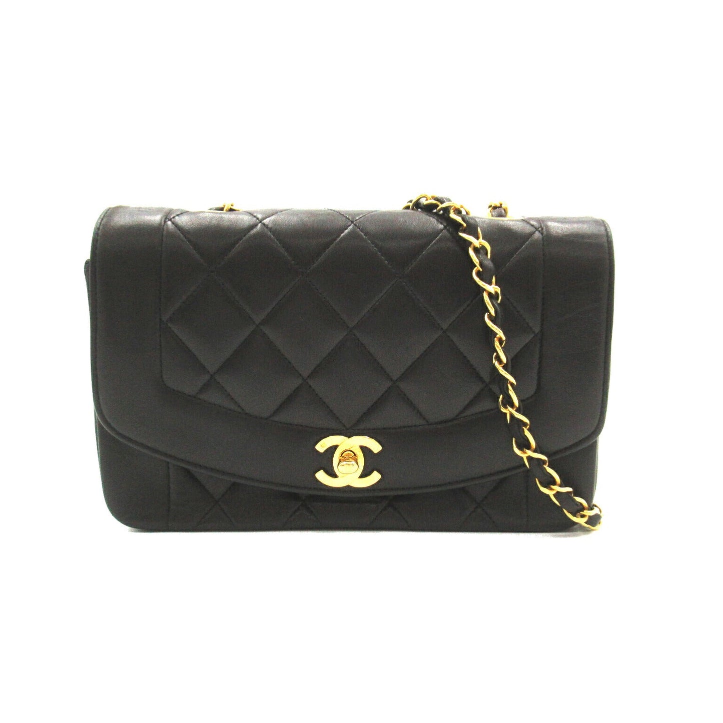 Chanel Lambskin Diana Chain Shoulder Bag