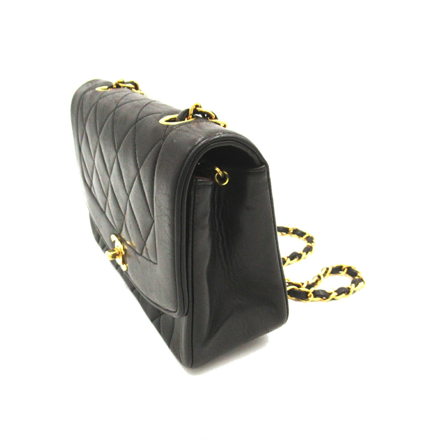 Chanel Lambskin Diana Chain Shoulder Bag