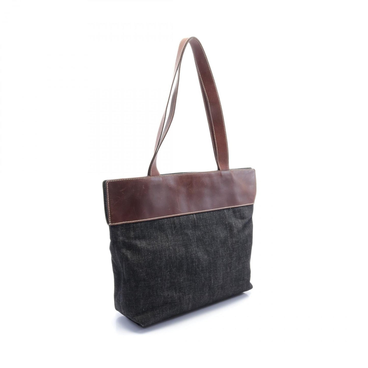 Chanel Coco Mark Denim Leather Tote Bag