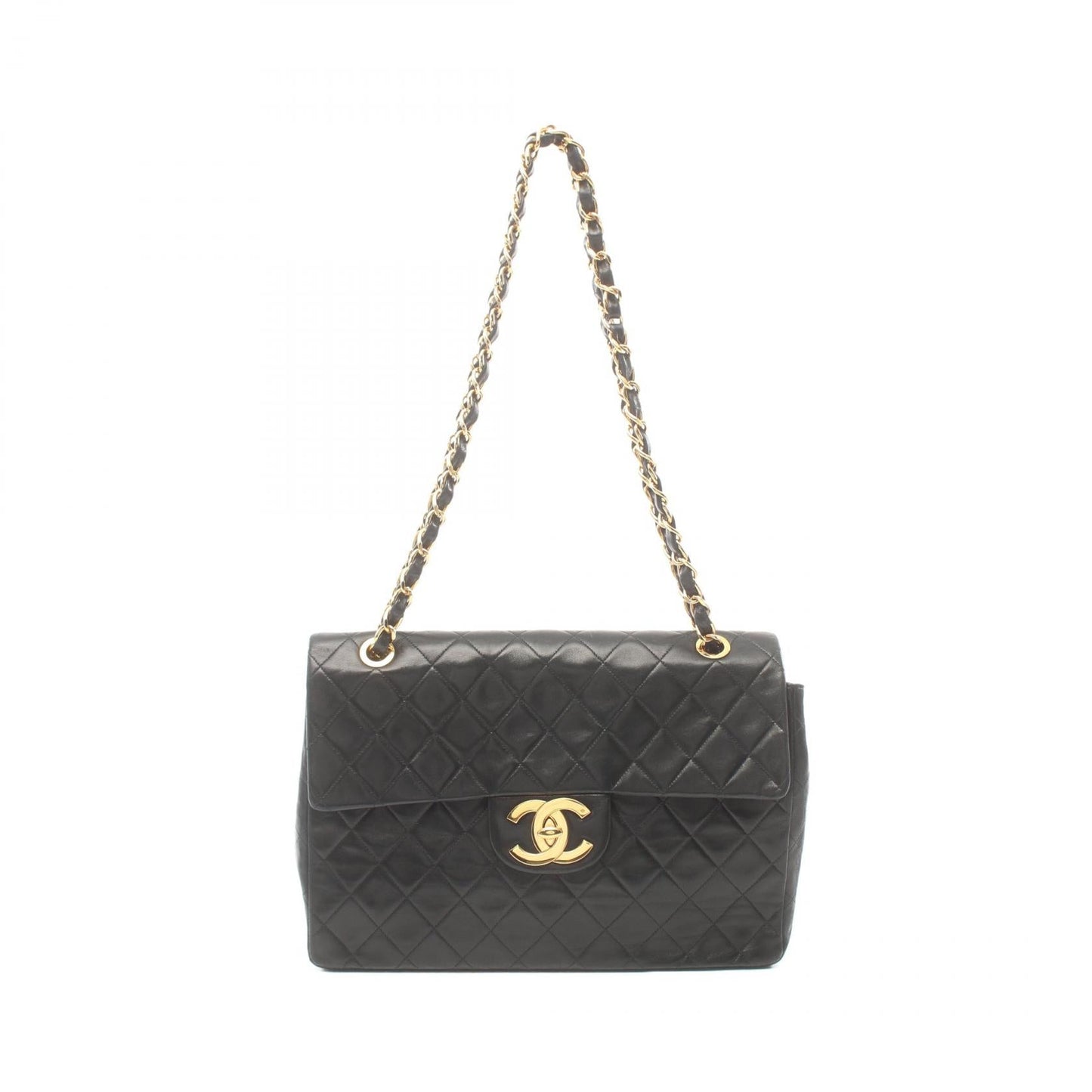 Chanel Lambskin Shoulder Bag Black