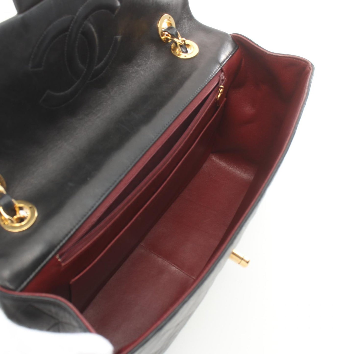 Chanel Jumbo Matelasse 30 Single Flap Shoulder Bag Leather Shoulder Bag 4455407 in New Condition