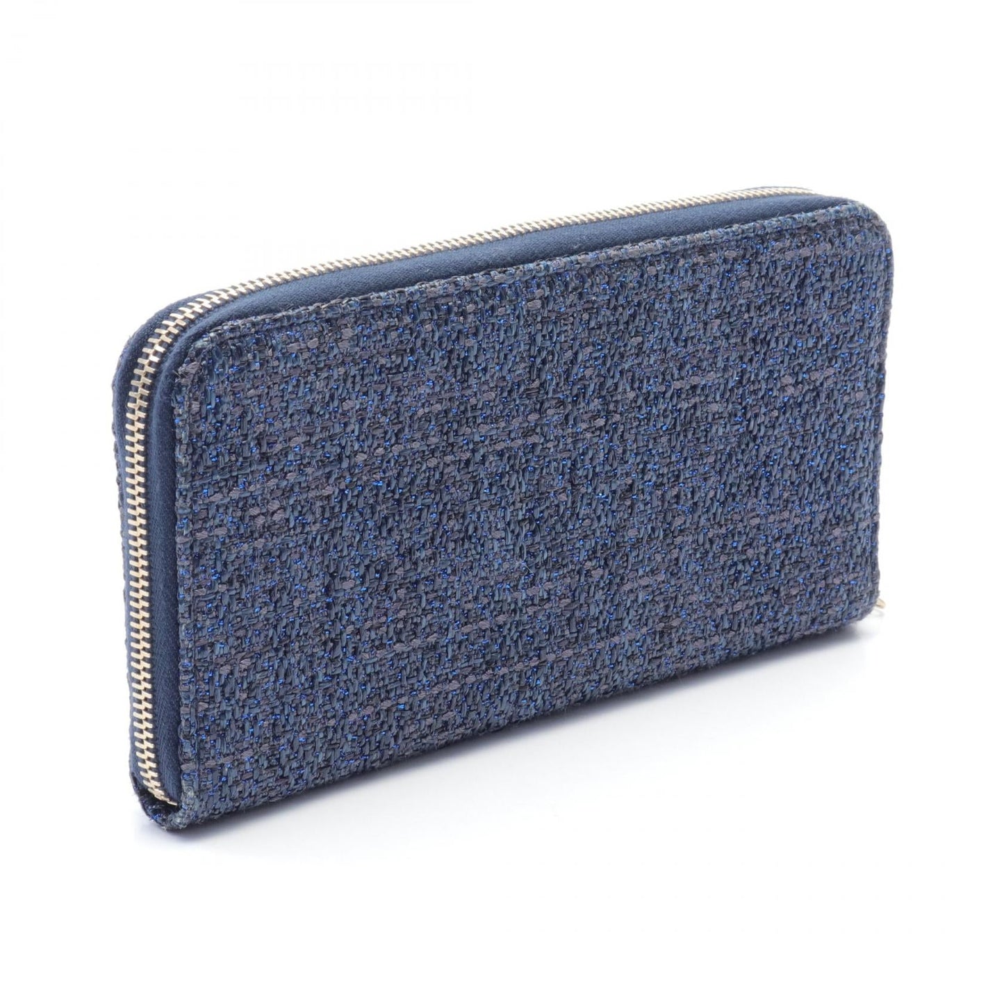 Chanel Deauville Round Zipper Long Wallet Canvas Long Wallet 26961463 in Great Condition