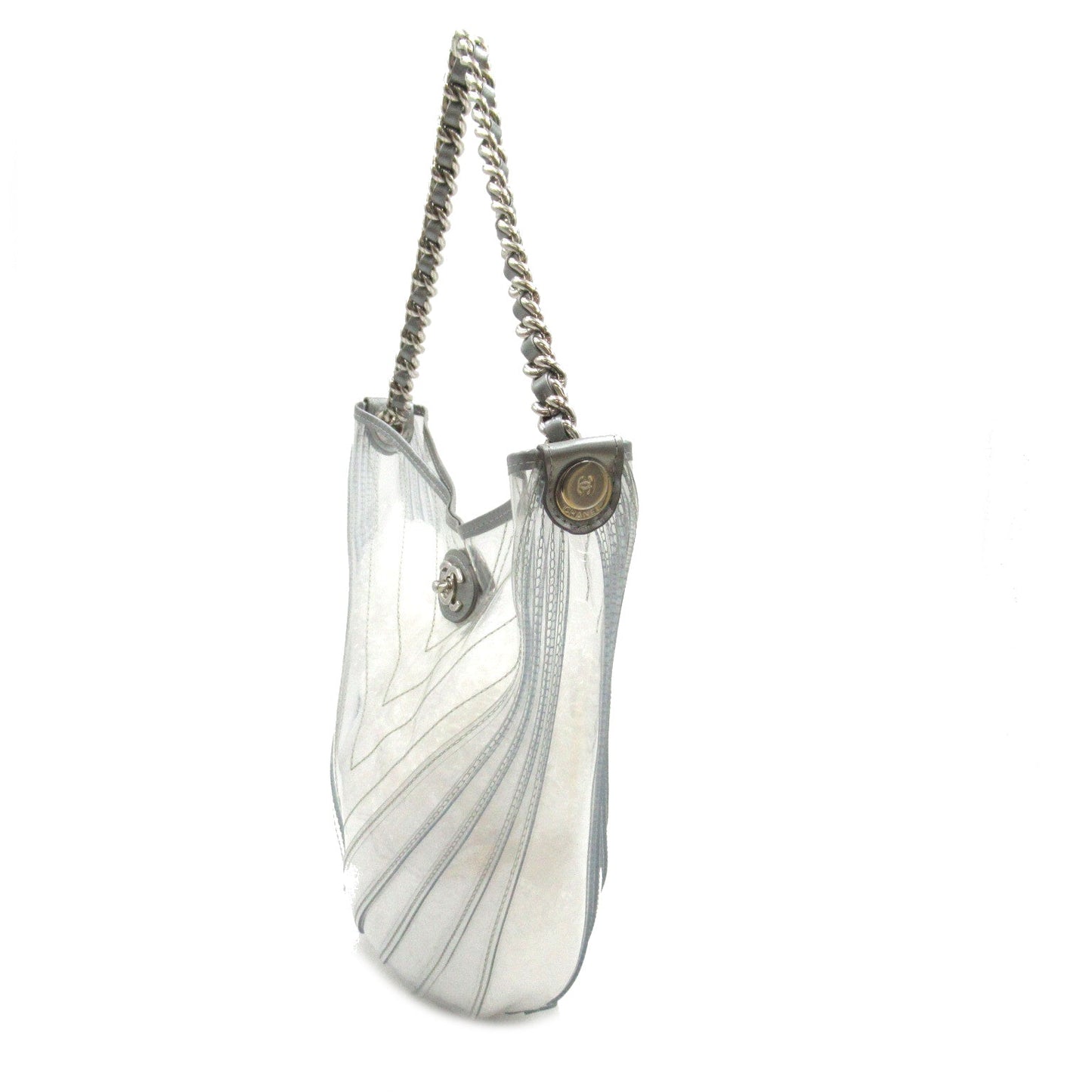 Chanel Transparent Hobo Chain Shoulder Bag Plastic Shoulder Bag 25736018 in Great Condition