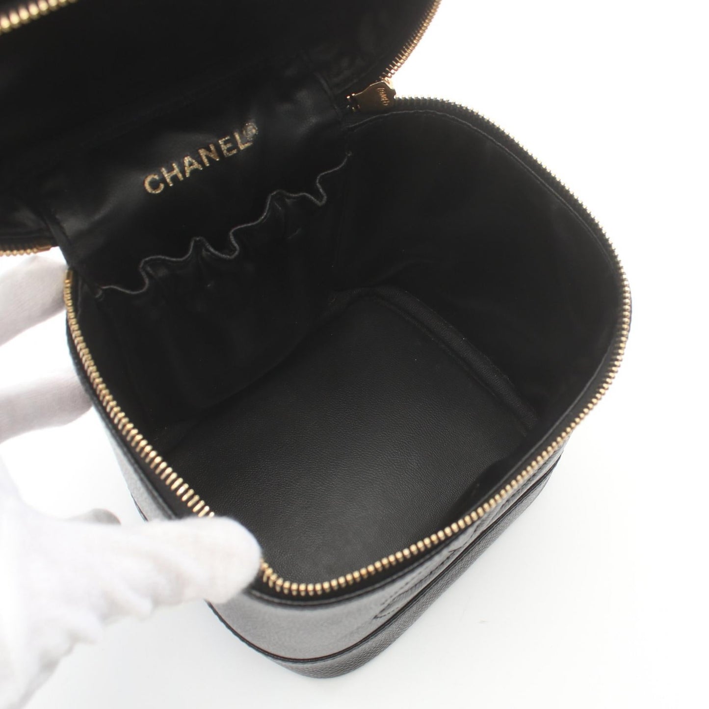 Chanel Vanity Bag Leather Vanity Bag A01998 in New Condition