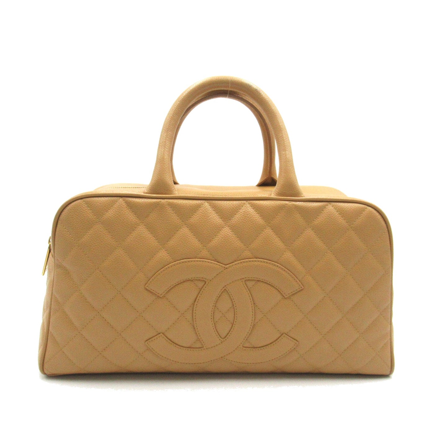 Chanel Boston Bag Leather Handbag in New Condition