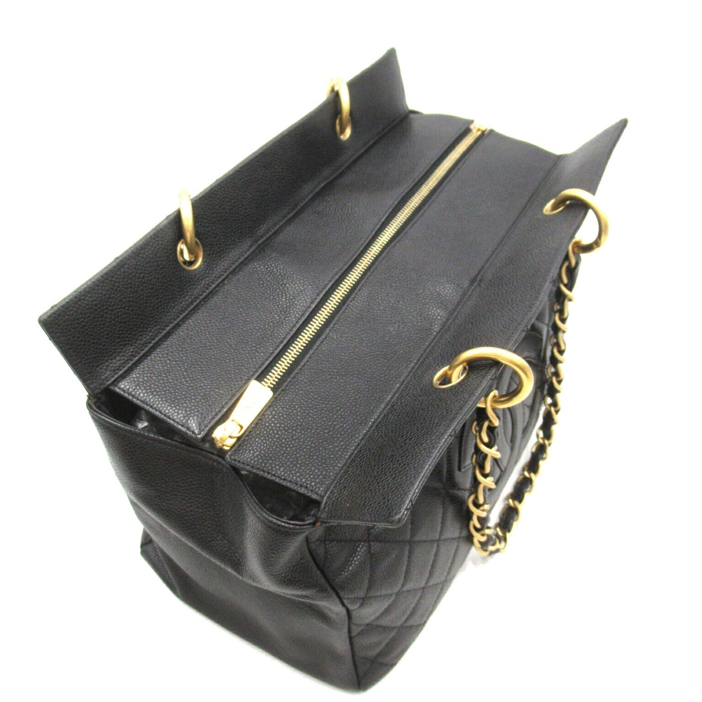 Chanel Caviar Skin Matelasse Chain Tote Bag