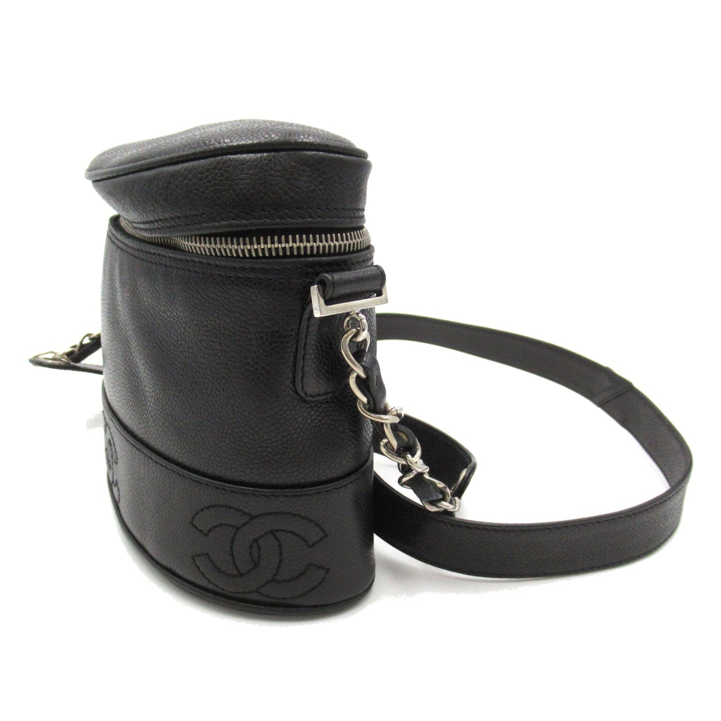 Chanel Chanel Coco Mark Caviar Skin Shoulder Bag Leather Shoulder Bag 4552842 in New Condition